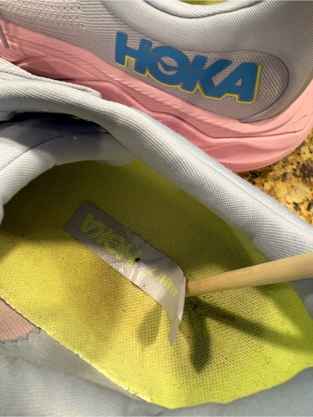 HOKA Arahi 7 Women’s Running Shoes Gull Pink Twilight Size 11 B Sneakers Grey - Picture 2 of 11